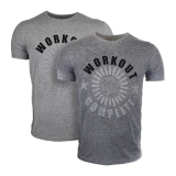 Supplementler Workout Complete T-Shirt Gri Melanj – Erkek Spor Giyim