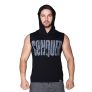 Supplementler.com Conquer Kapüşonlu Kolsuz T-Shirt Siyah – Erkek Spor Giyim