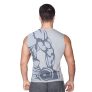 Supplementler.com Dumbell Arm Kolsuz T-Shirt Gri – Erkek Spor Giyim