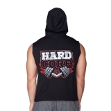 Supplementler.com Hardcore Kapüşonlu Kolsuz T-Shirt Siyah – Erkek Spor Giyim