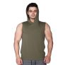 Supplementler.com Kapüşonlu Kolsuz T-Shirt Yeşil – Erkek Spor Giyim