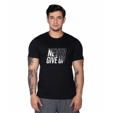 Supplementler.com Never Give Up T-Shirt Siyah – Erkek Spor Giyim