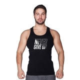 Supplementler.com Never Give Up Tanktop Siyah – Erkek Spor Giyim
