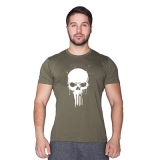 Supplementler.com Skull T-Shirt Yeşil – Erkek Spor Giyim
