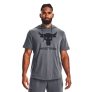 Under Armour Project Rock Terry Kapüşonlu Kısa Kollu Sweatshirt Gri – Erkek Spor Giyim