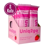 Uniq2go In Love Yoğurt Aromalı ve Ahududulu Protein Bar 32 Gr 12 Adet x 2 Kutu – Protein Bar