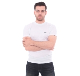 Vans Left Chest Logo Tee Erkek T-Shirt Beyaz